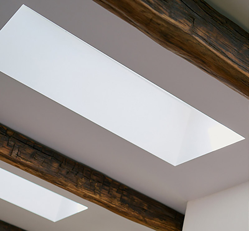 Velux sylight1 snow on roof