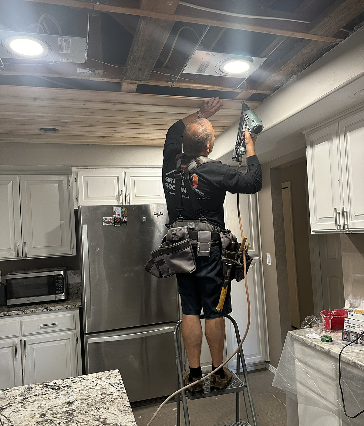 snow on roof